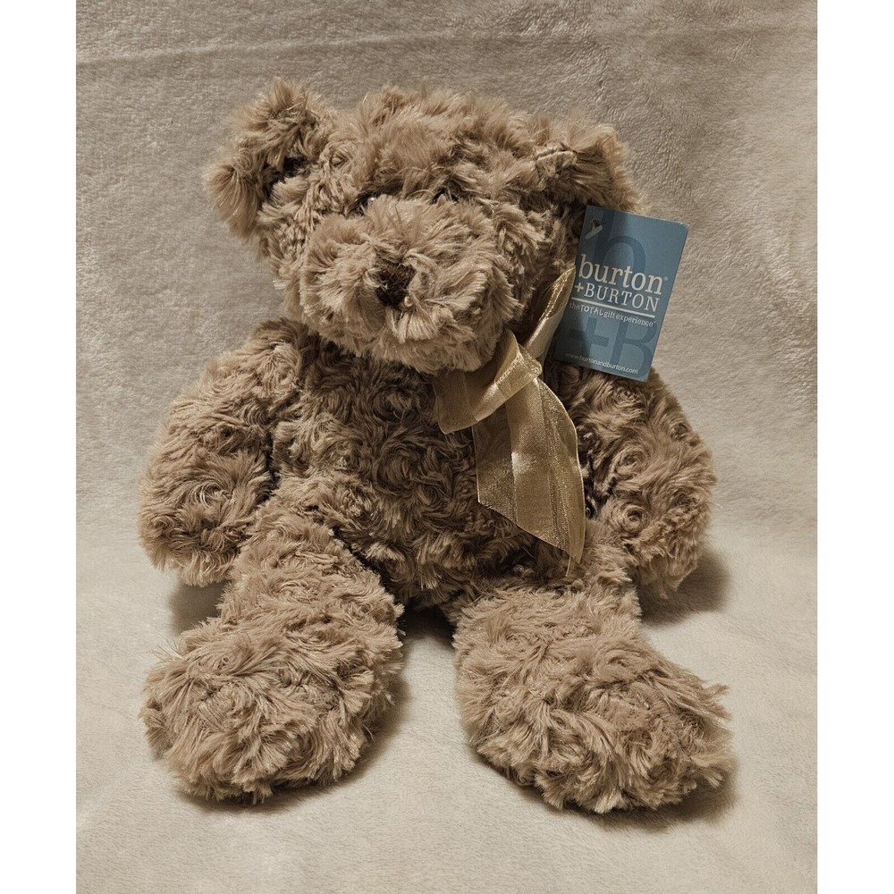 BURTON + BURTON 13 in Tan Teddy BEAR Plush NWT